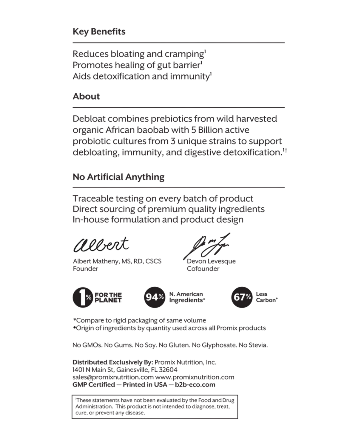 Debloat: Prebiotic + Probiotic