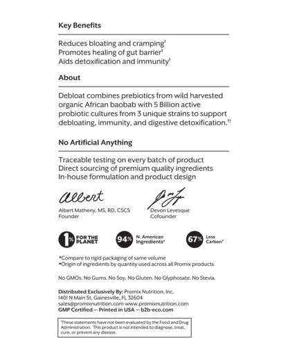 Debloat: Prebiotic + Probiotic